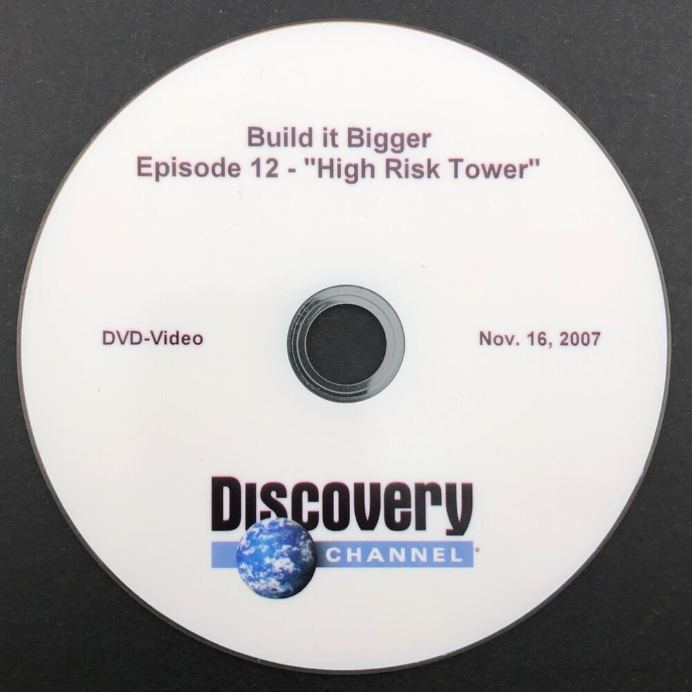 Discovery Channel Build It Bigger DVD Episode 12 High Risk Tower Science Tech
